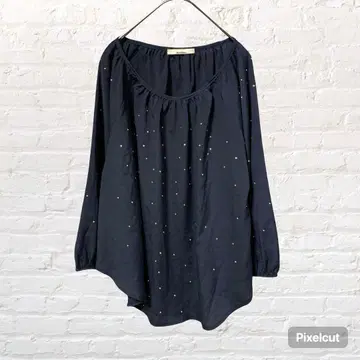 50109 올리브데올리브 비쥬 긴팔 블라우스 셔츠 네이비 M