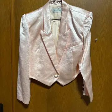 LEMEANA 새틴 핑크 자켓 레트로입니다.