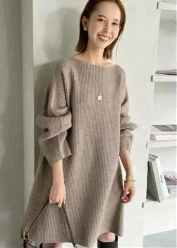 SLOBE IENA 파인 울 니트 미니 OP