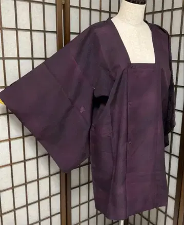 C277 화학 섬유 이중 기모노 벨벳 도행 코트 컨디션 최상 기모노