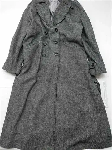 페이지 보이 PB170041AD 더블 버튼 롱 코트 그레이 계열 M