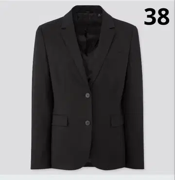 새상품 UNIQLO 스트레치 테일러드 자켓+ 블랙 사이즈 38 면접