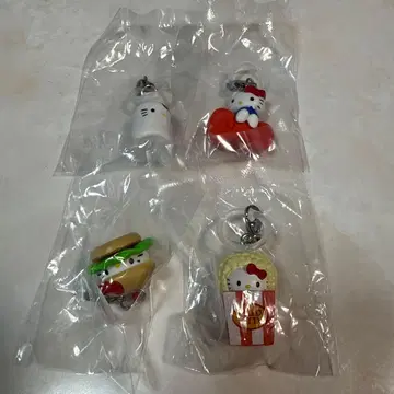 헬로키티 후드 테마 키체인