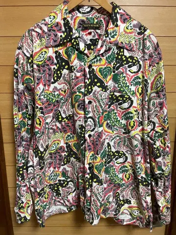 노스노우네임 north no name 프린트 플란넬 셔츠 스노우플랜트