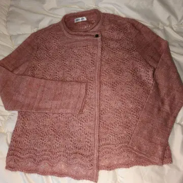 Axis Fit, 엑시스, 핑크 긴팔 가디건, 컷소