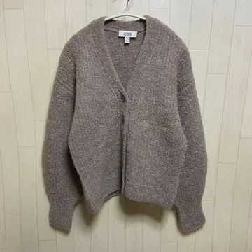 COS 코스 V넥 가디건 알파카