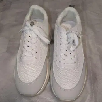 화이트 통굽 스니커즈 여성용