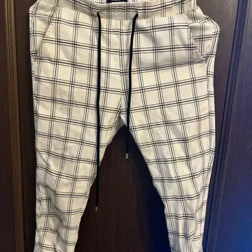 아담스 저글러 체크 무늬 스키니 팬츠 Small