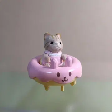 C150 시마 고양이 아기 & 아기 퍼레이드카 토끼 도넛 세트