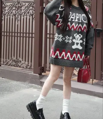 Darich 노르딕 베어 니트 풀오버