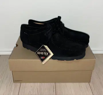 27cm 새상품 Clarks GORE-TEX 왈라비 스웨이드 블랙 블랙