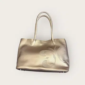 하나에모리 미사용 새상품 파우치 포함 브론즈 토트백