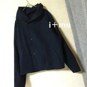 i+mu 이무 네이비 피 코트 M-L 센소유니코