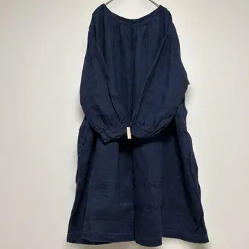 nest robe 네이비 나염 린넨 원피스