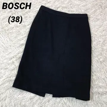 보쉬 울 스커트 블랙 타이트 38 가을/겨울