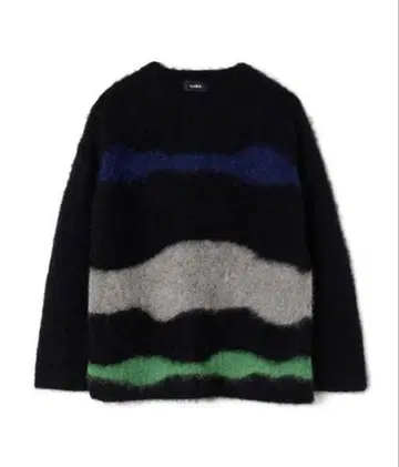 soduk drawing knit top black