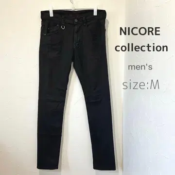 [ 니콜 ] NICORE(46) 남성용 블랙 데님(컬러 49) 슬림 핏