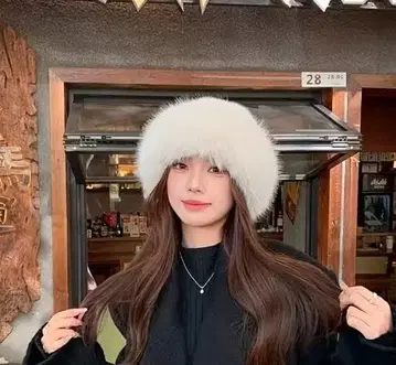 페이크 퍼 몽골 모자 복슬복슬 여성용 페이크 윈터 햇