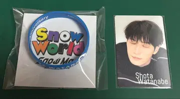 Snow Man 와타나베 쇼타 Snow World 치라미 카드 러버 밴드