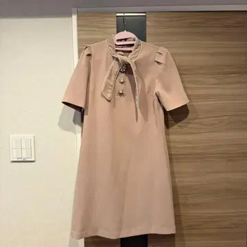 LILY BROWN 옅은 핑크 반팔 원피스 S