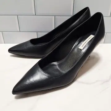 파비오 루스꼬니 하이힐 펌프스 23 스틸레토 천연 가죽 블랙