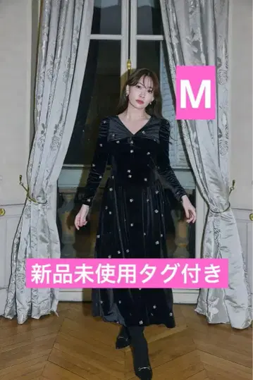 새상품 herlipto Belmont Floral Velour Dress