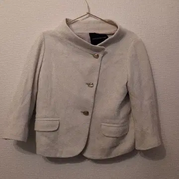 에너지 광선 빔 면 자켓 아이보리