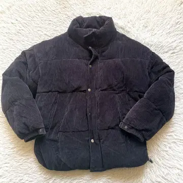 ZARA 코듀로이 충전솜 다운 자켓