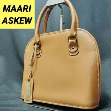 MAARI ASKEW 가죽 핸드백 여성용 카멜