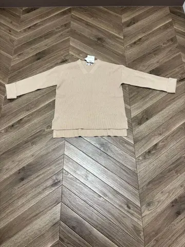 [ 새상품 ] PLST ( 플라스테 ) V넥 릴랙스 니트 M 베이지