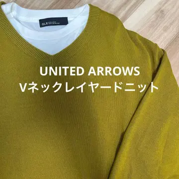 UNITED ARROWS 레이어드 V넥 니트