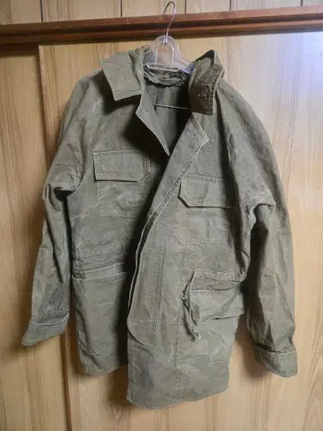 빈티지 밀리터리 자켓 린넨 래글런