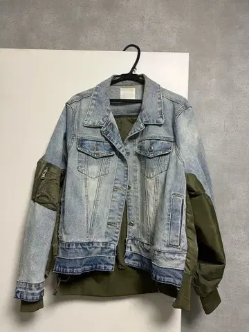 atmos pink 데님 자켓