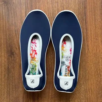 네이비 플랫슈즈 36