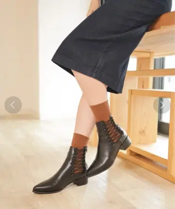 스틸레토 사이드 고어 숏부츠 [ 사이즈 L ]