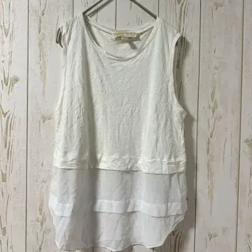 MICHAEL KORS 슬리브리스 튜닉 P/M 화이트 당일 발송