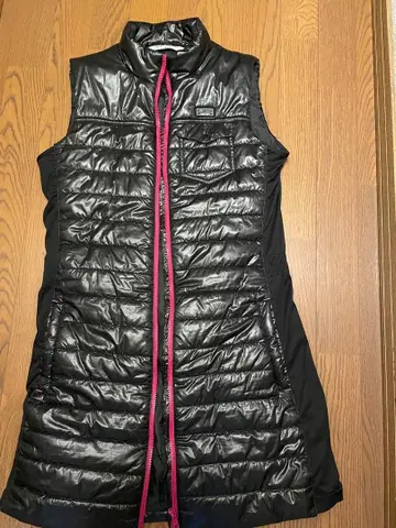 TIGORA 블랙 퀼팅 다운 베스트 M