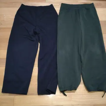 UNIQLO 유니클로:C 와이드 팬츠 2종 네이비 모스그린