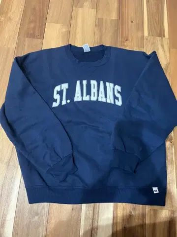 90s USA제 자수 택 RUSSELL ATHLETIC 앞V 맨투맨