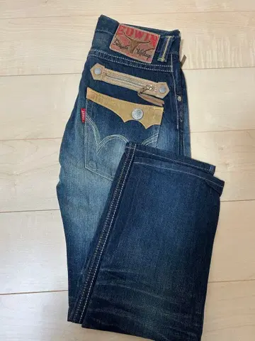 EDWIN 스트레이트 청바지 데님