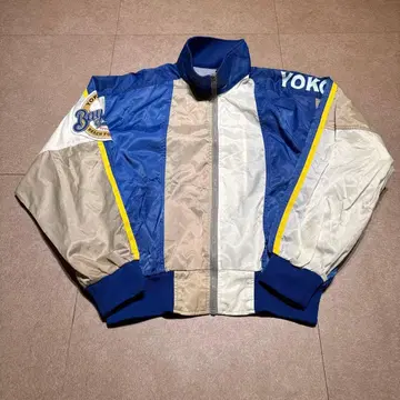 요코하마 베이스타즈 나일론 자켓 블루종 야구 응원 빈티지 90s