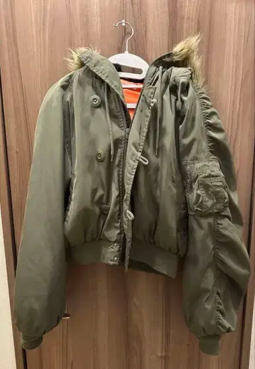 BROWNY STANDARD 후드 부착 MA-1 자켓 y2k