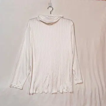 화이트 하이넥 남성용 셔츠