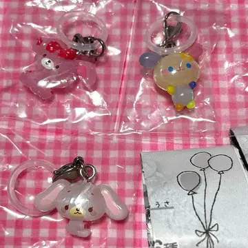 산리오 욜토메지루시 액세서리 우사하나 본봉리본 시로우스 3점