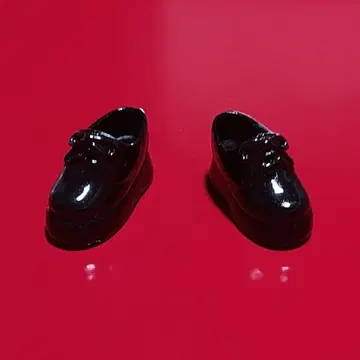 넨도로이드돌 뱀파이어 카뮤 가죽 신발풍 블랙 미사용 통굽 신발