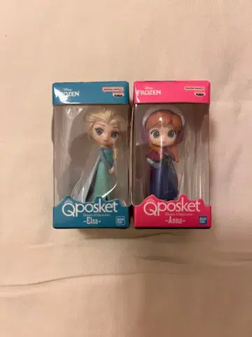 Qposket 엘사 안나 피규어 세트