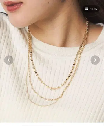 그린 라벨 릴랙싱 3WAY 디자인 체인 3연 목걸이