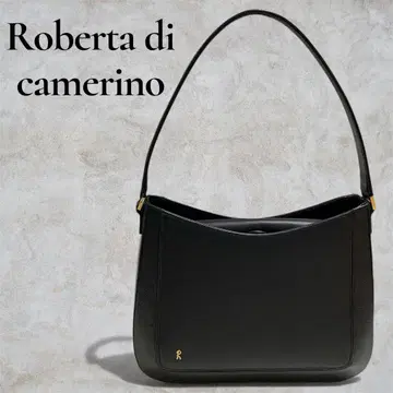 로베르타 디 카메리노 원 숄더백 블랙 가죽 숄더