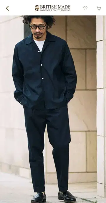 브리티시 메이드 오피서 팬츠 포츠머스 M 사이즈 네이비