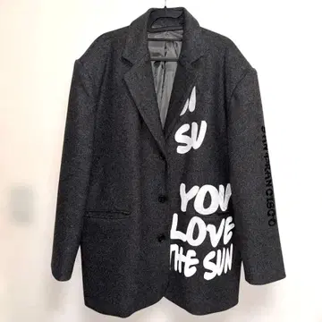 테일러드 자켓 레터링